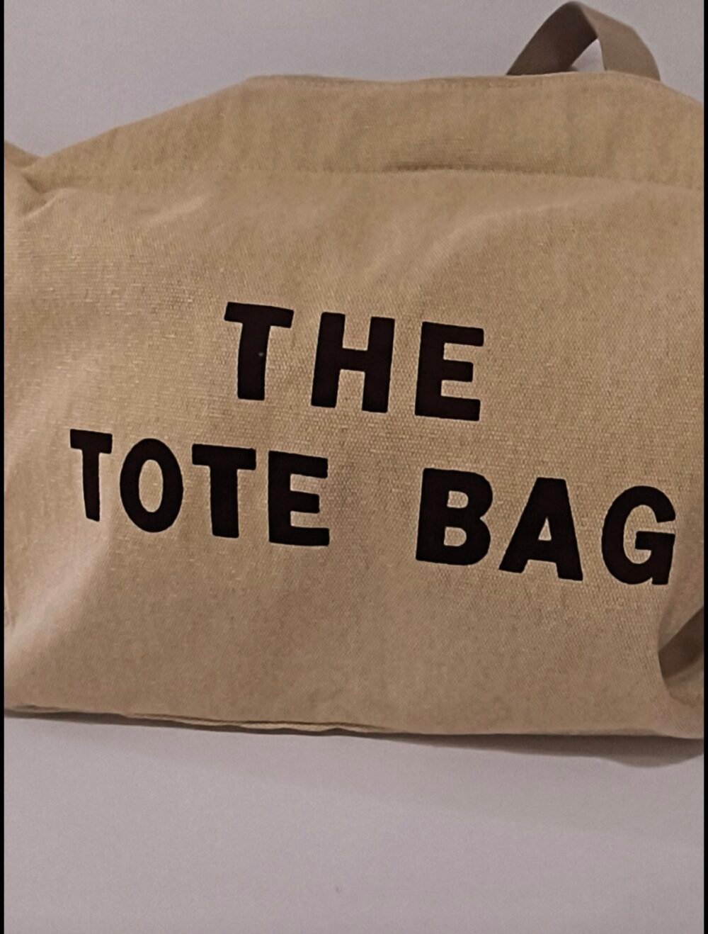 bolso de tote bag beige