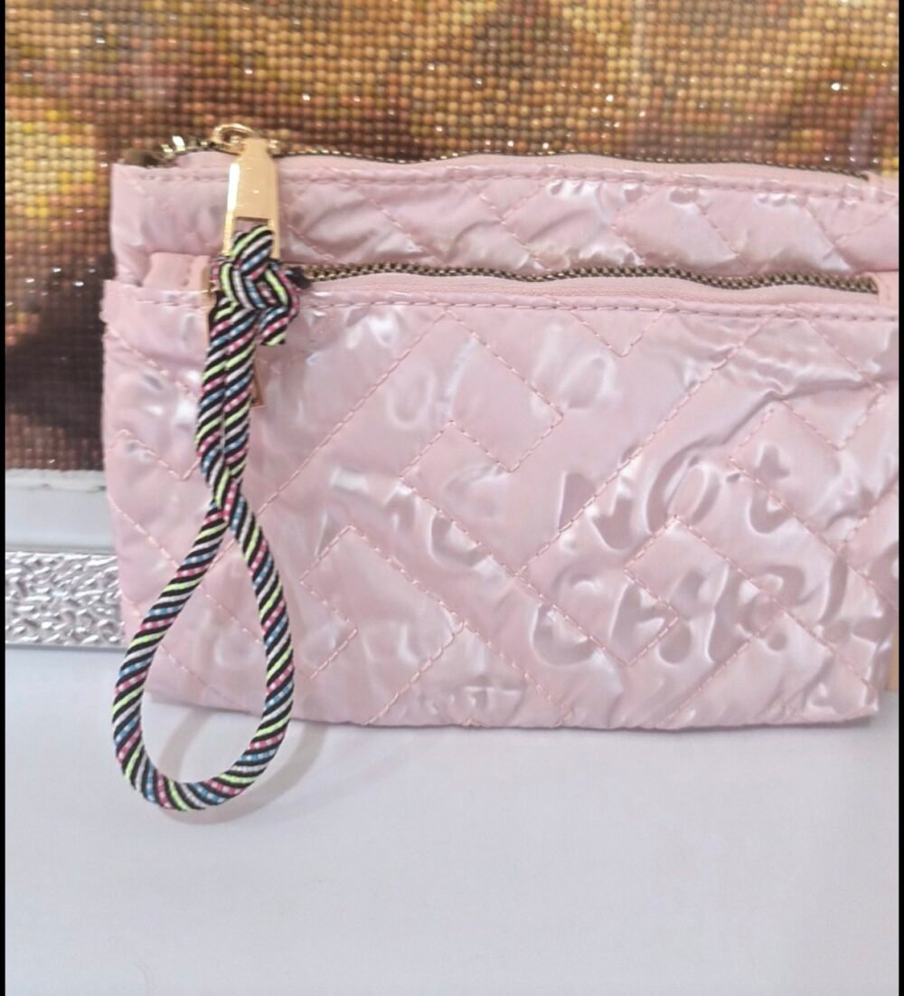 Bolso de mano rosa