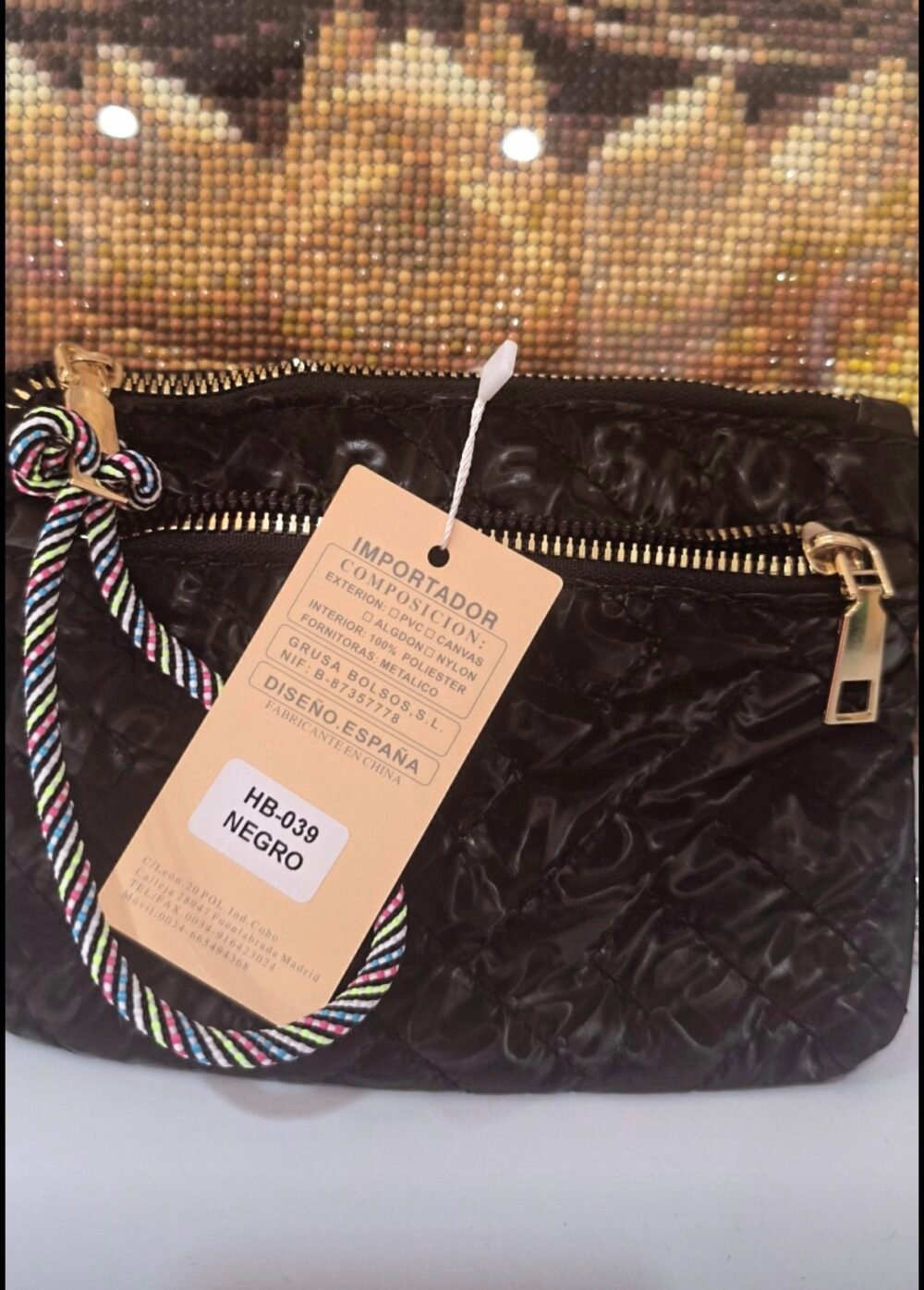 Bolso de mano negro