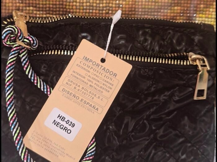 Bolso de mano negro