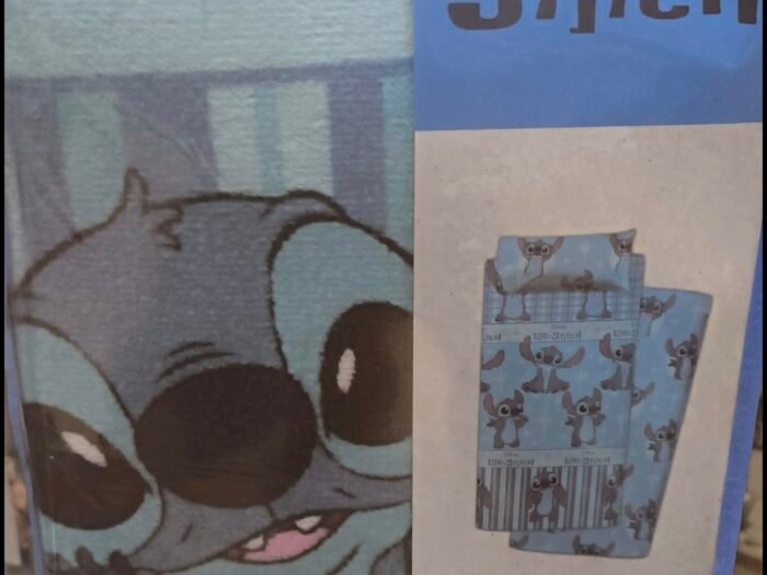 sábanas de coralina de Stitch